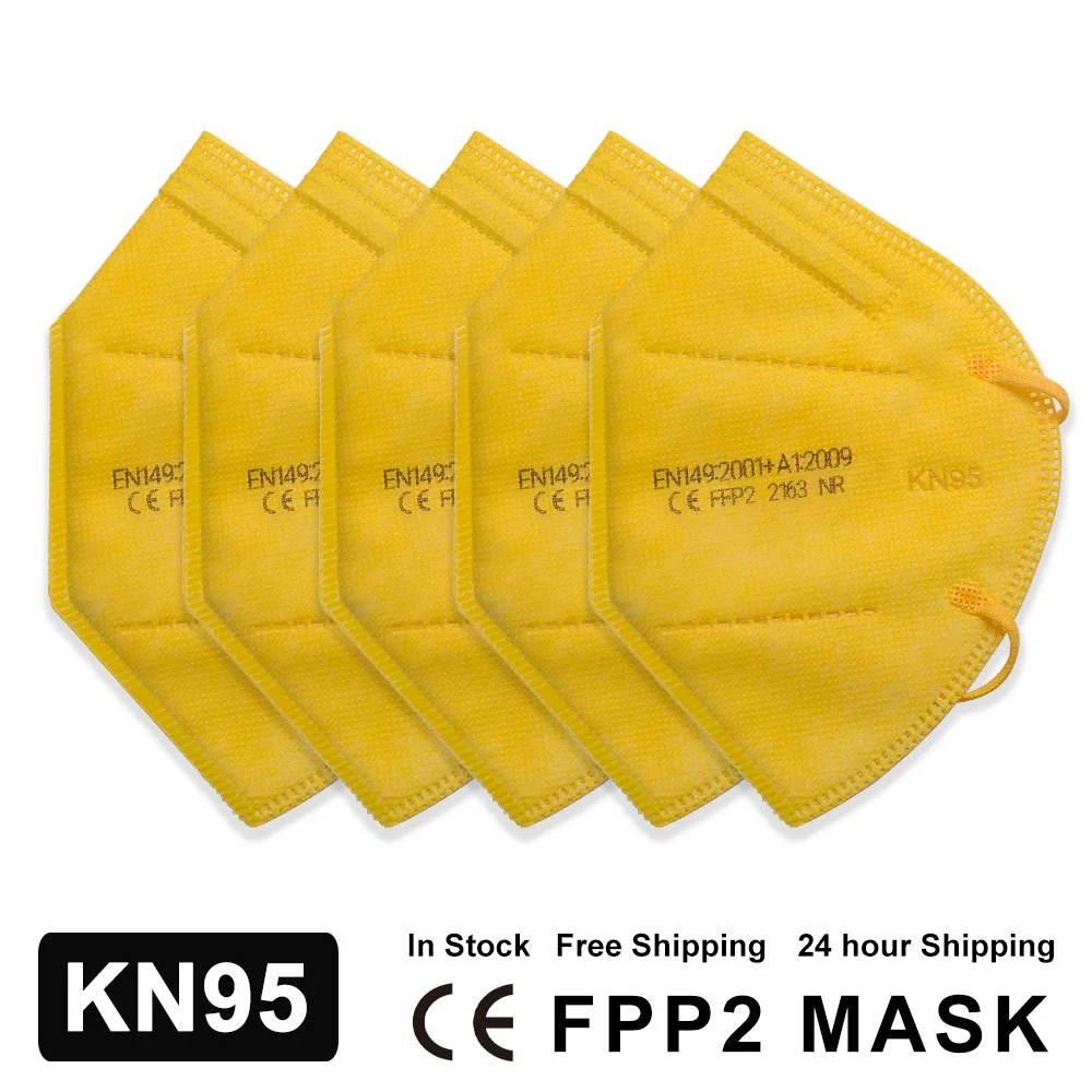 

300PCS Mascarillas FFP2 Mask KN95 Face Masks 95% Filtering Facial Mask Protective Dustproof FFP2 Mouth Mask KN95Masque Tapabocas