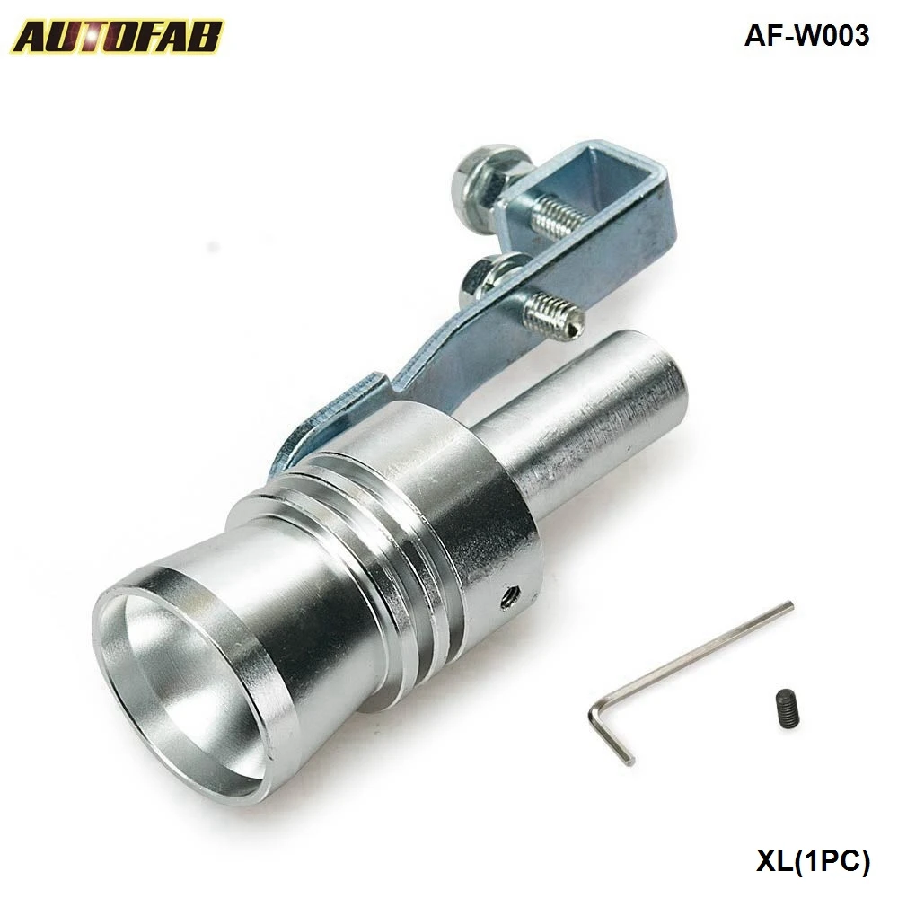 

Universal Sliver Turbo Sound Exhaust Muffler Pipe Whistle / Fake Blow-off BOV Simulator Whistler Size XL AF-W003 (1PC)