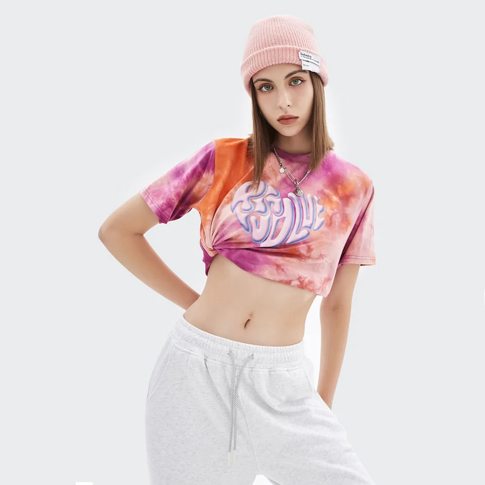 

Кроп-Топ женский с круглым вырезом, 2 цвета