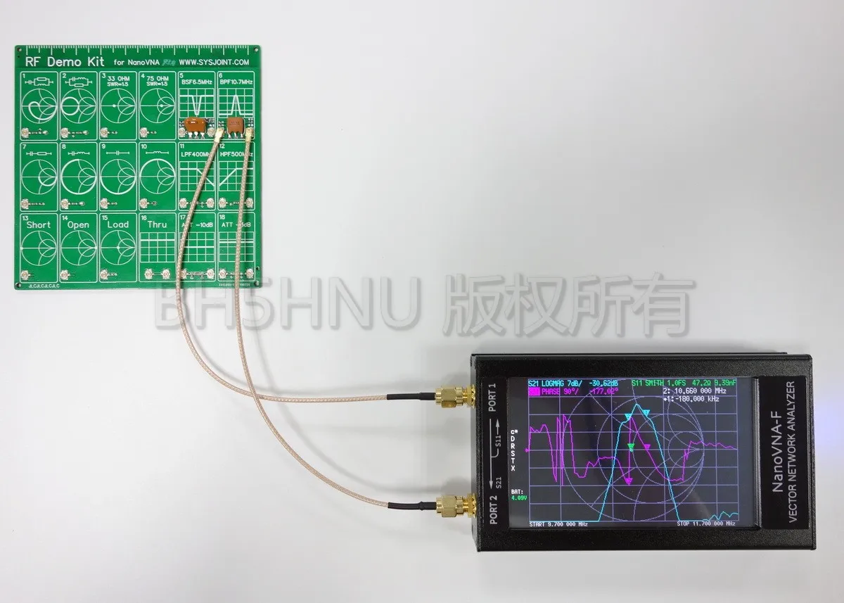 Новейшая модель; NanoVNA-F вектор сетевой анализатор VNA HF VHF UHF анализатор антенны коротковолновое 4,3 дюйма 50 k-1 ГГц встроенный 5000mA Батарея
