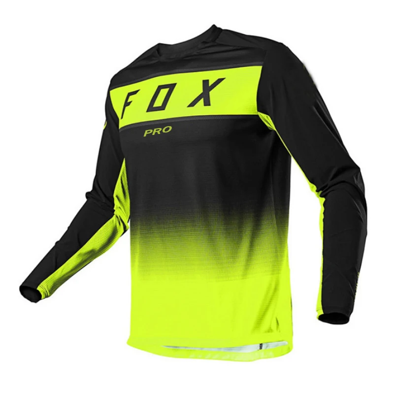 

2021 The New Mountain Bike Bicycle Jersey Downhill Motorcycle PRO Fox Breathable Cycling Jersey for Men