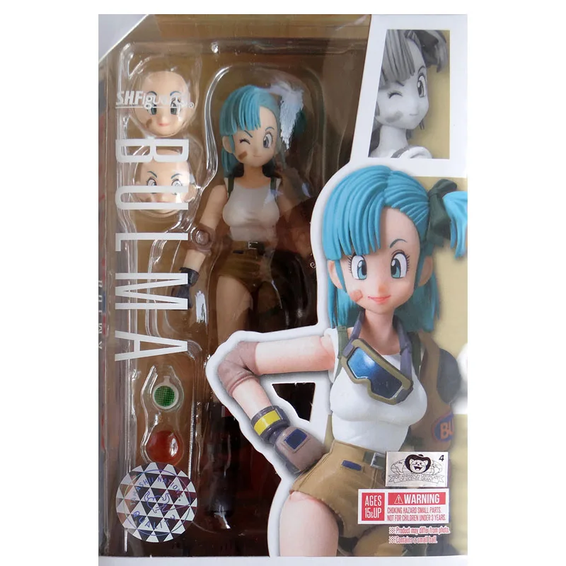 

Soul Dragon Ball SHF Bulma Zhuangzi Motorcycle Suit Brand Joints Movable Action Figure Toy Limited Collection Model Ornament