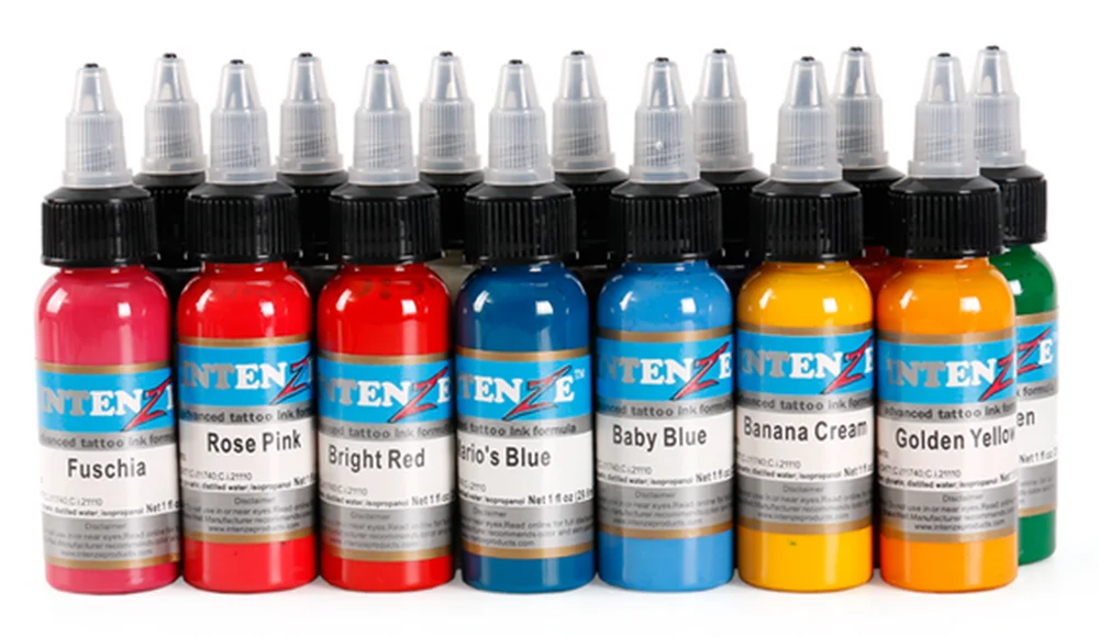 

14pcs tattoo ink set Microblading permanent makeup art pigment 30ml tattoo paint for eyebrow eyeliner lip body total new