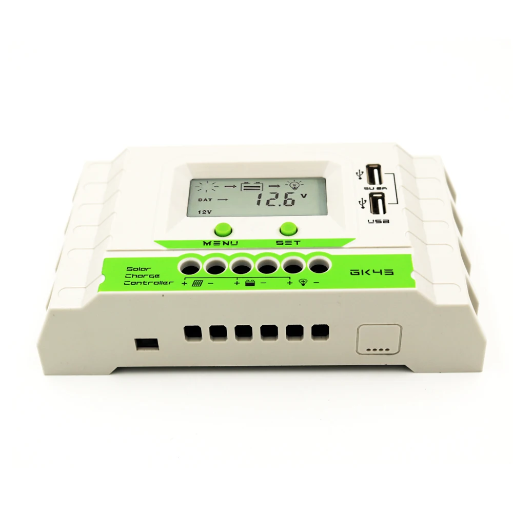Зарядное устройство для панели солнечных батарей с ЖК-дисплеем 40/30/20/10 А