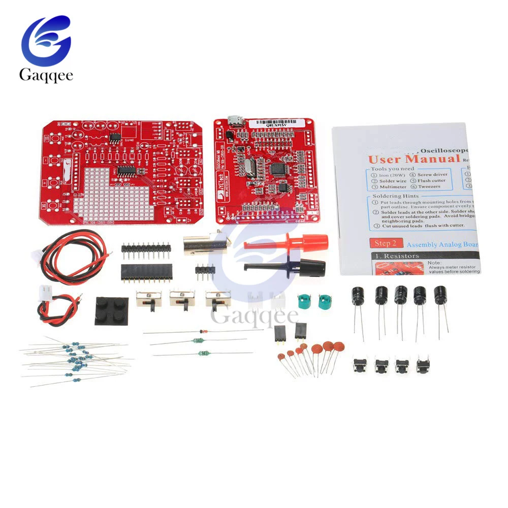 Портативный осциллограф Mini 13805K 200KHz DC 3 5 V-6V цифровой Модернизированная версия