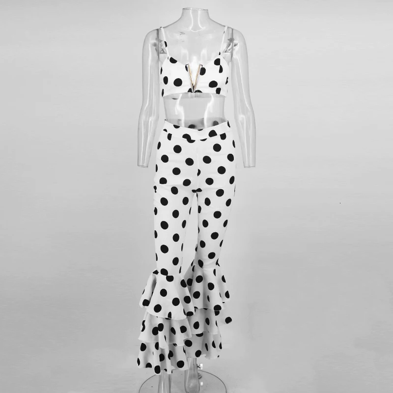 Женский комплект 2 шт. ботинки укороченные штаны высокое качество черный горошек