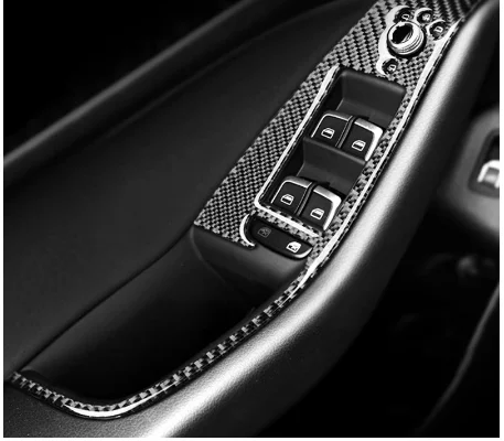 

Для Audi Q5(2010-2018) SQ5(2013-2017), наклейка на окно салона автомобиля из углеродного волокна, переключатели, панель управления, корпус автомобиля, пере...