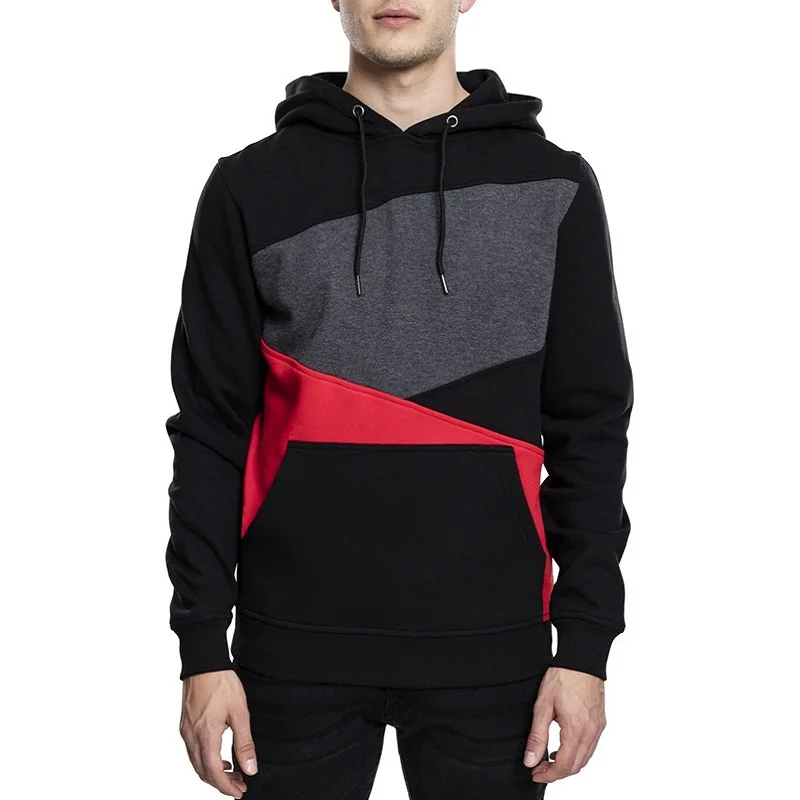 

Muscle Fitness Hoodie 2021 Autumn New Men's Hooded Sweatshirt European Code Color Matching Running Sports Jacket Jogging Suit