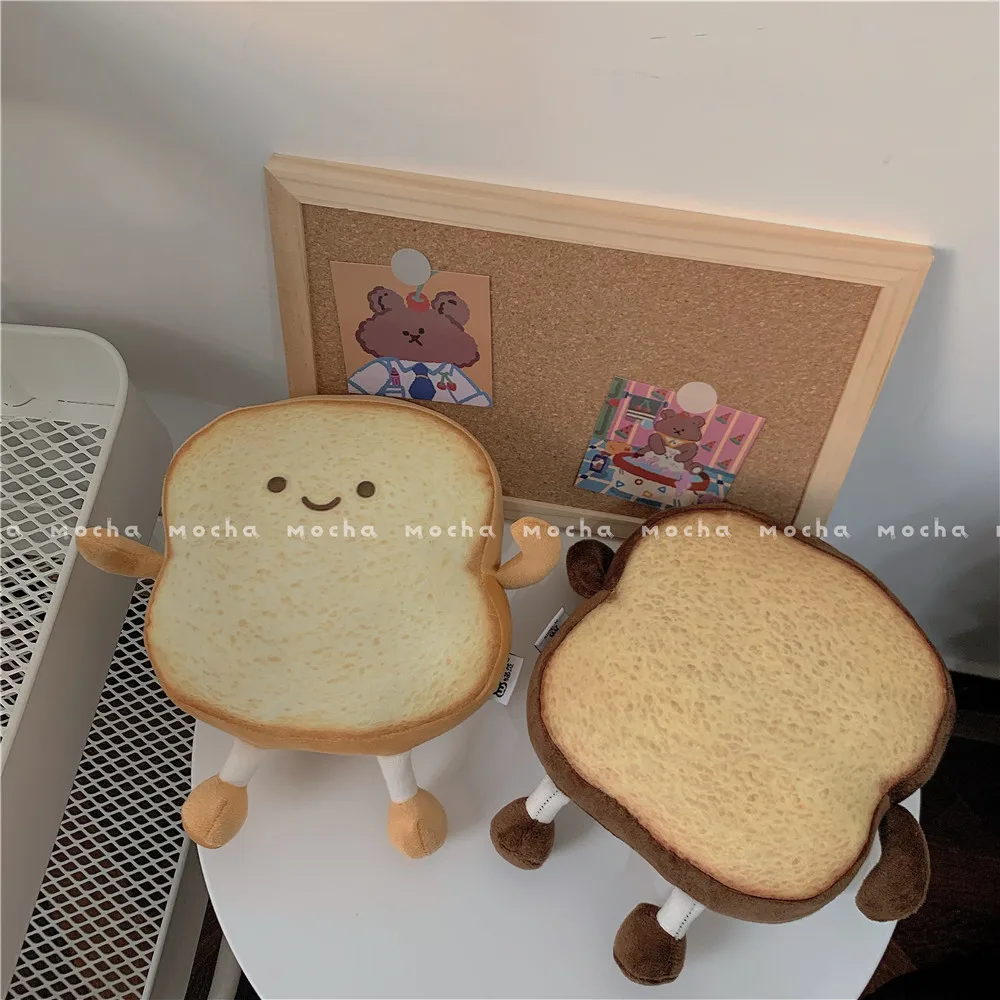 Comfortable Stuffed Pillow Toast Bread Boy Brown Cushion Bedroom Sofa Chair Girl Baby Birthday Christmas Gifts | Игрушки и хобби