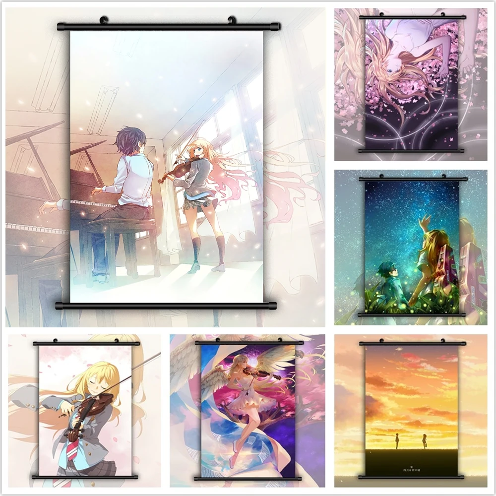 

Your Lie In April Anime Manga HD Print Wall Poster Scroll