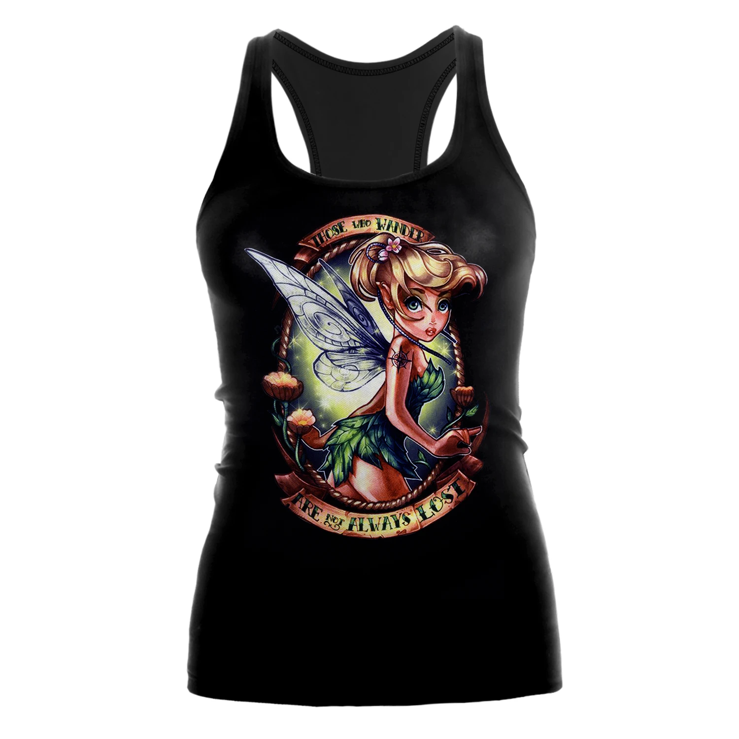 

[You're My Secret] Hot Sale Summer Women Tank Top Cartoon 3D Digital Printed Vest T-shirt Elf Girl Slim Camisole Lowest Price