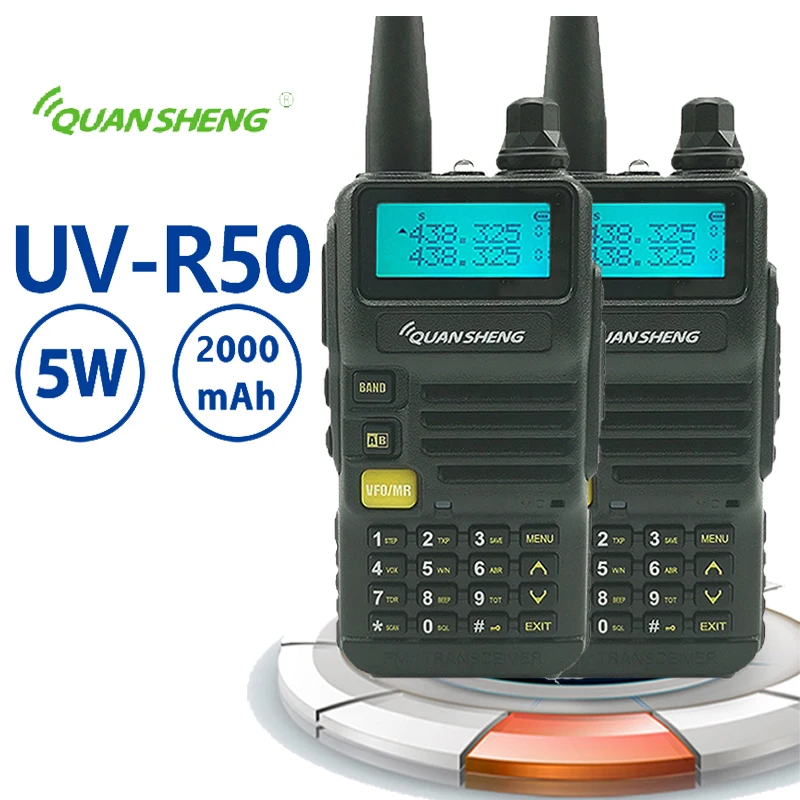 2 шт. портативная рация Quansheng 5 Вт 2800 мАч|Рации| |