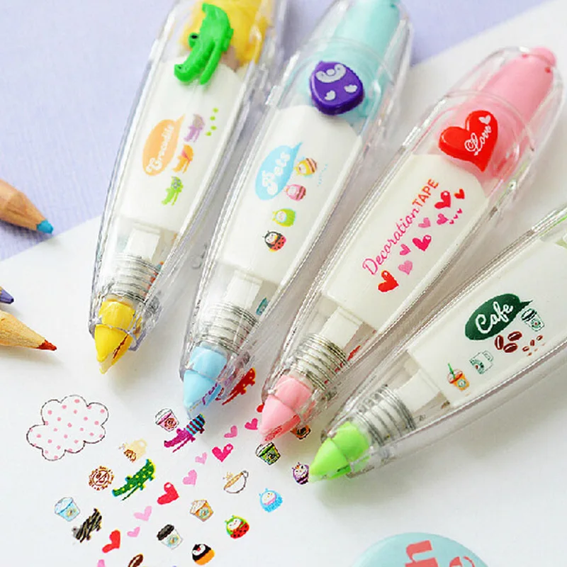 Abag = 4 шт. Васи нажатие Пузырьковые линии разделительные наклейки границы