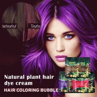 36pcs herbal hair coloring bubble hair dye shampoo nature plants coloring conditioner no damage to hair easy to use ssw