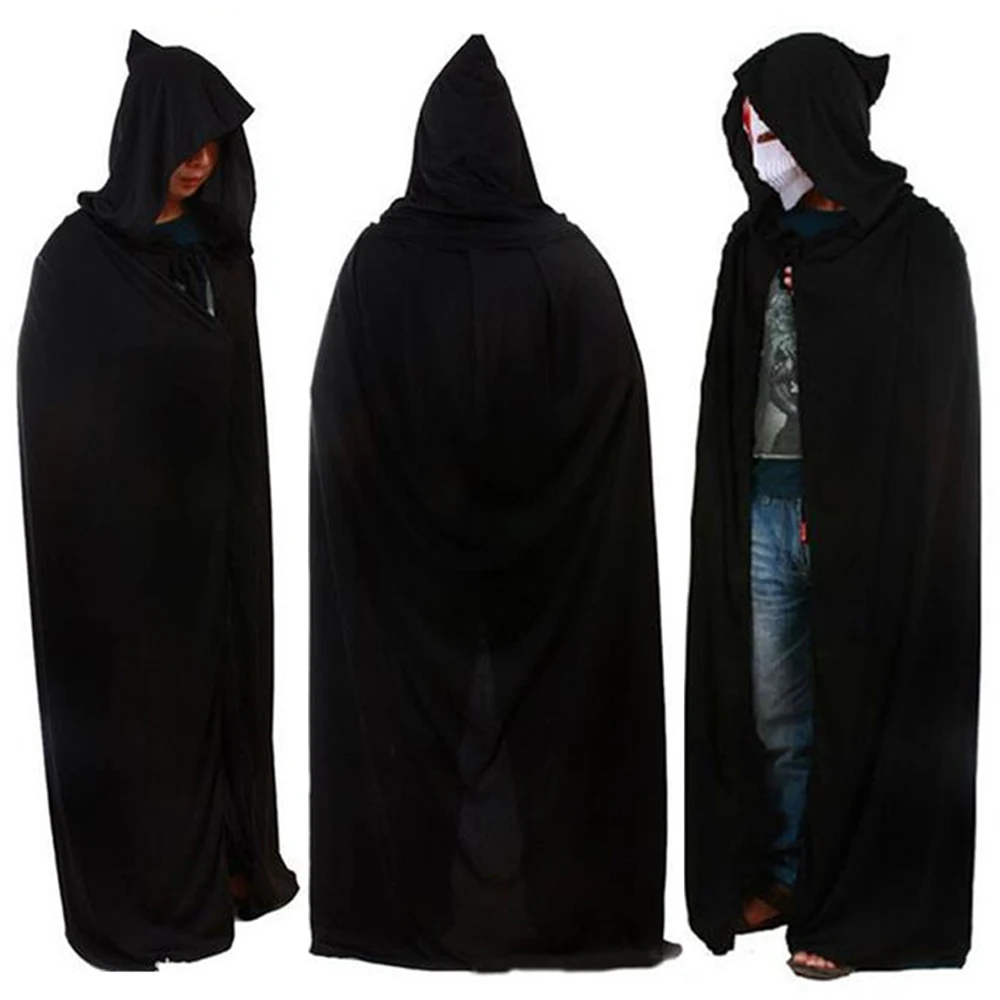 Плащ унисекс на Хэллоуин Рождество накидка для взрослых мужчин и женщин длинный
