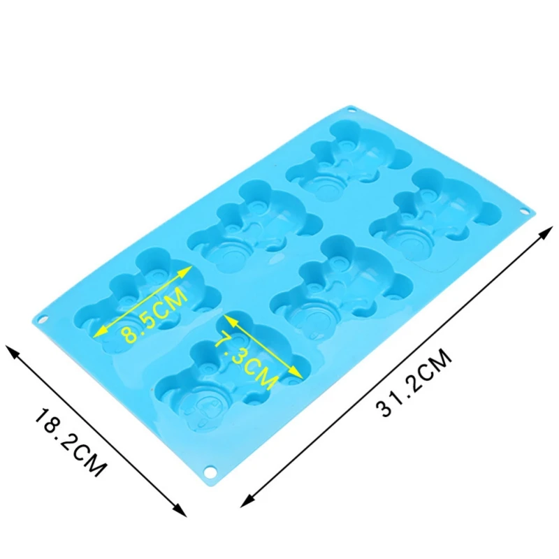 

Silicone Baking Mold DIY Chocolate Cutter Mould Fondant Cake Decorating 1pcs Cartoon Bear Shaped Cookies Tool