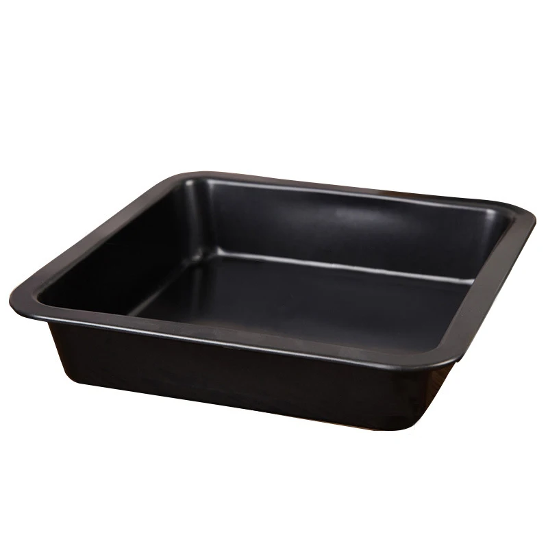 

Baking Tray Oven with Rectangular Baking Snowflake Crisp Biscuit Nougat Cake Mold Household Baking Tray (Black)