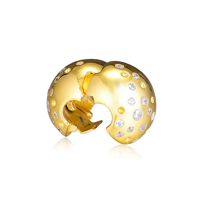 

Shine Scattered Sparking Clip Sterling Silver Jewelry Beads For Jewelry Making Fits Original Charms Bracelets For Woman