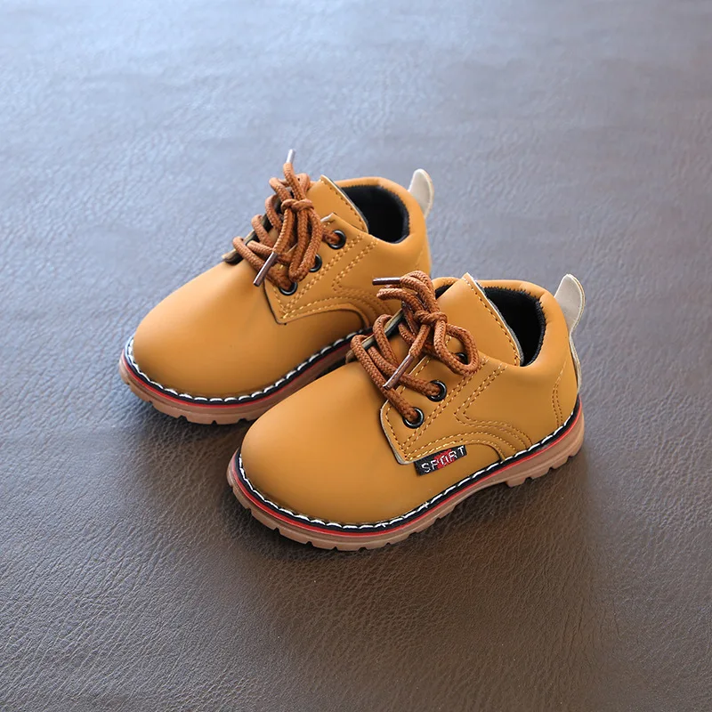 

New Spring 2022 Baby Leather Shoes for Boys Girls Children Casual Shoes Kids Soft Bottom Outdoor Shoes Baby Toddler Sneakers