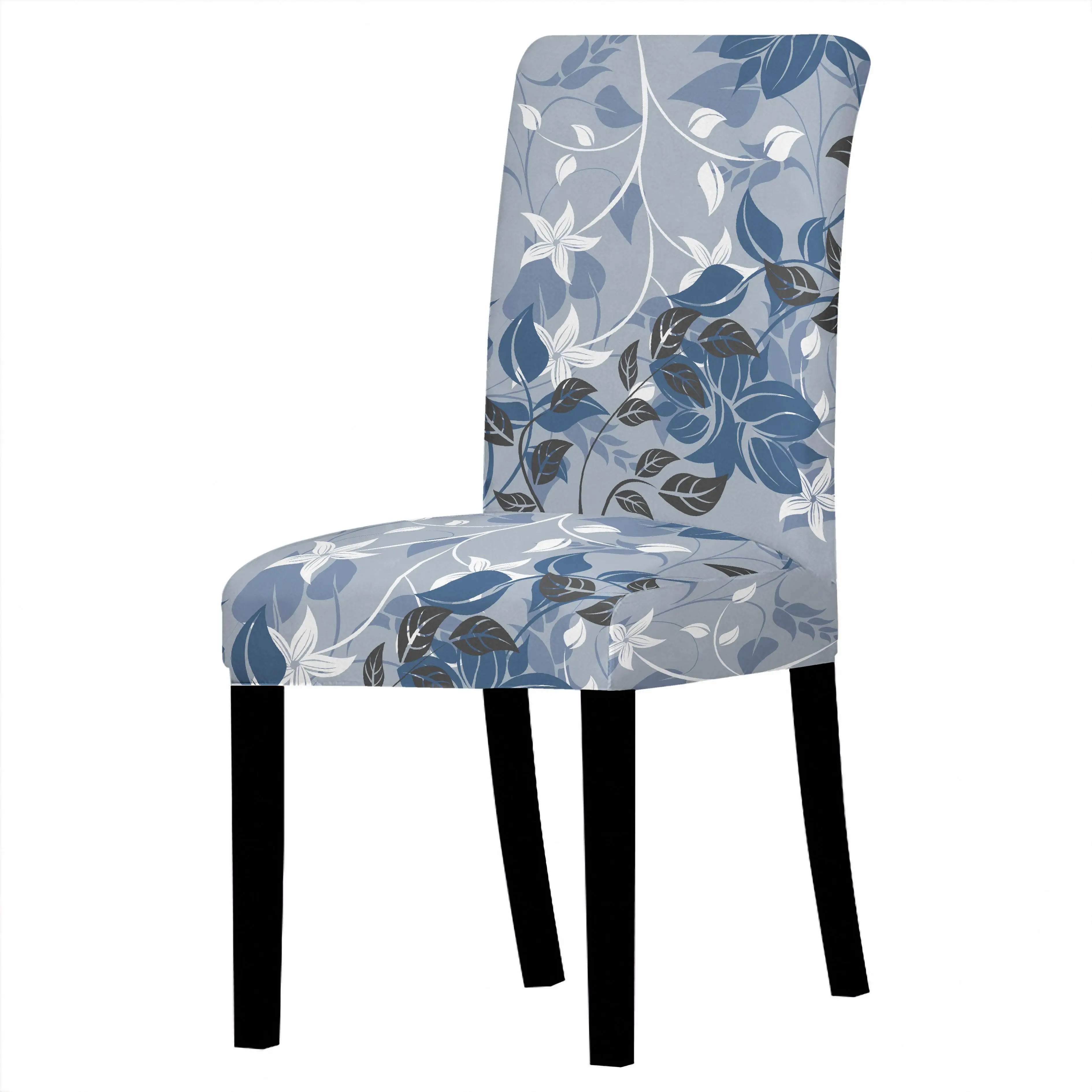 Nordic Leaf pattern Chair Cover Home Dining Elastic Chair Covers Multifunctional Spandex Elastic Cloth Universal Stretch 1PCS