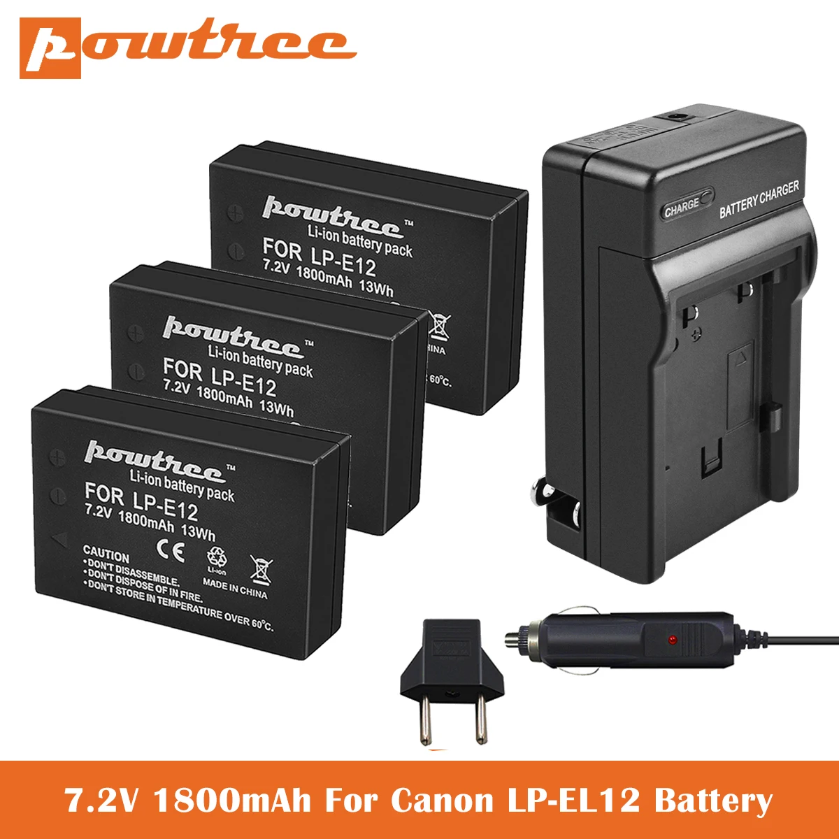 LP-E12 аккумулятор + зарядное устройство 7 2 в 1800 мАч для Canon SX70 HS EOS-M EOS M2 M10 M200 Rebel SL1