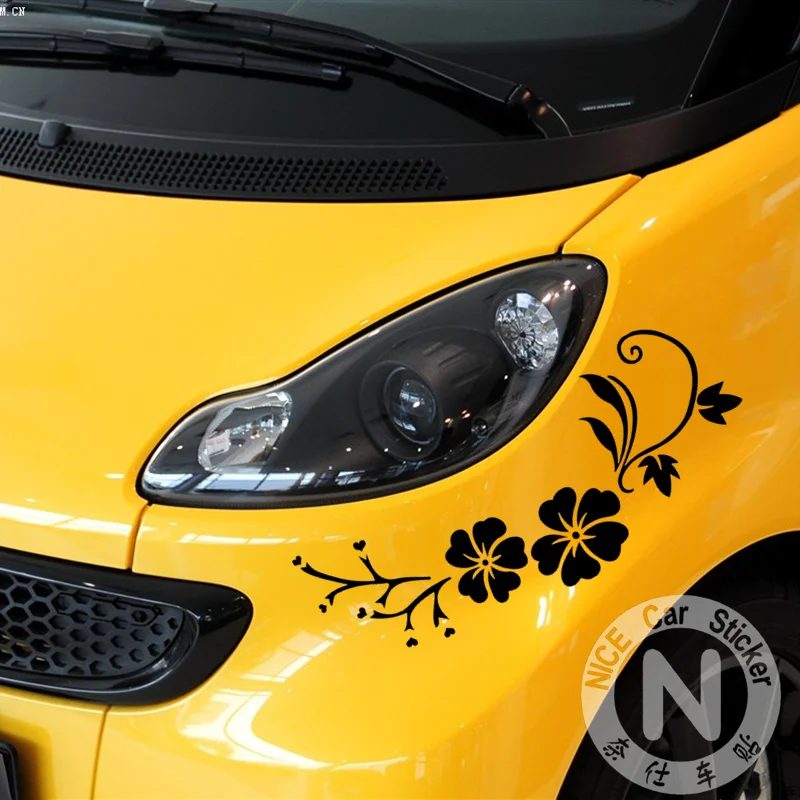 Автомобильные наклейки цветы цветки сакуры японской вишни красивые креативные