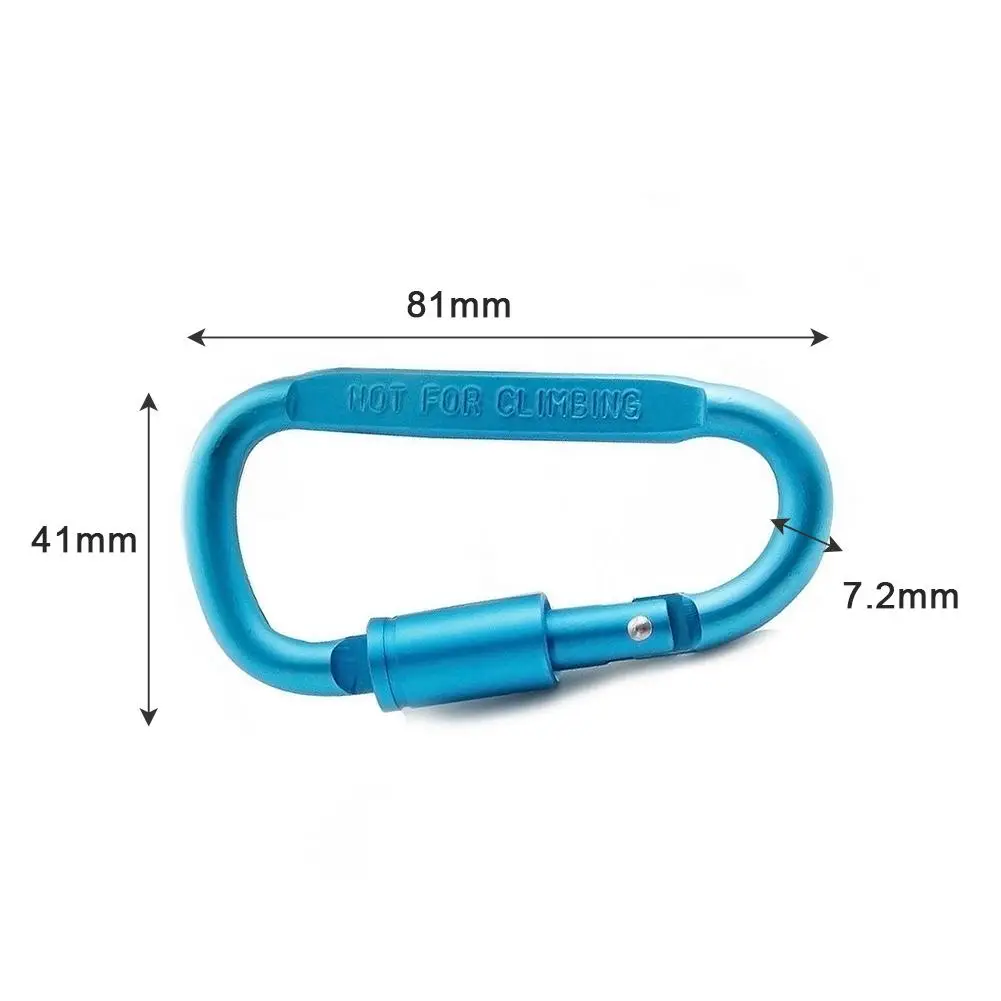 Открытый карабин скалолазание 8 см замок Тип D Quickdraw Карабин Пряжка висячая