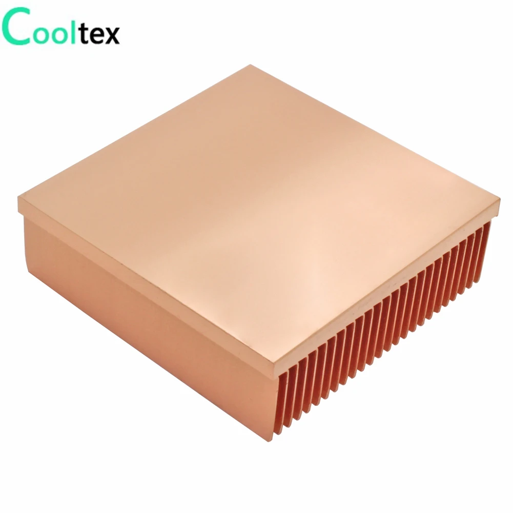 Чистый медный радиатор 50x50x15 мм Skiving Fin Радиатор для электронной оперативной памяти чип светодиодный IC MOS Охладитель Охлаждения