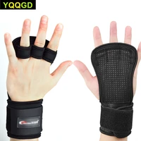 1pair workout gloves sports training gloves with wrist support for fitness sports silicone padding suits men and women