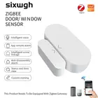 Магнитный датчик zigbee для дверей и окон, умная система для умного дома, привязка двери, функция автоматизации