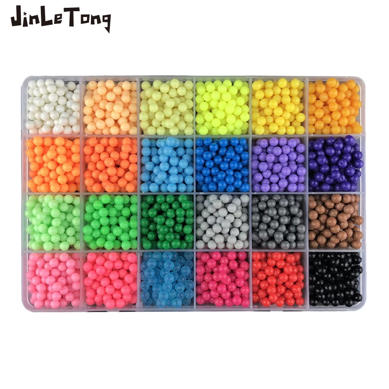 JINLETONG 3600 шт. пополнения бусины головоломки DIY распыления воды комплект ювелирных
