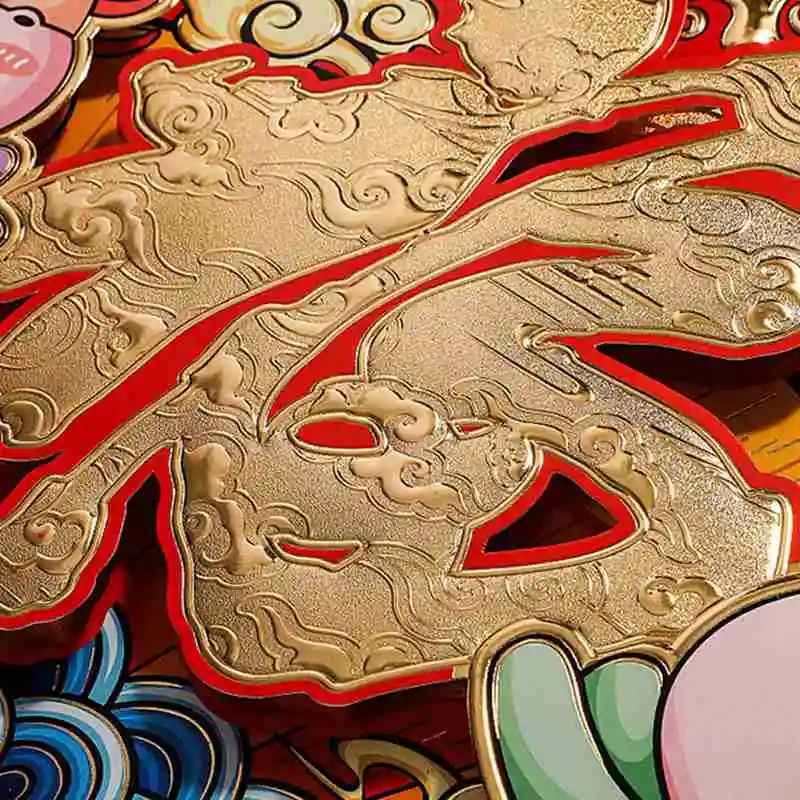 

Wall Sticker Spring Festival Blessing Door Decals Living Room Window Glass Door Stickers Home Ornaments Chinese New Year Decor