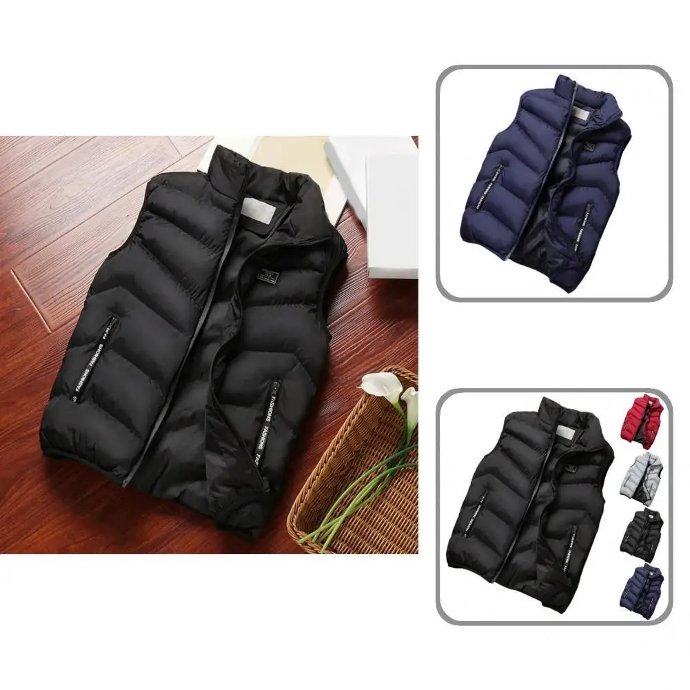 

Great Warm Winter Waistcoat Winter Down Vest Skin-friendly Solid Color