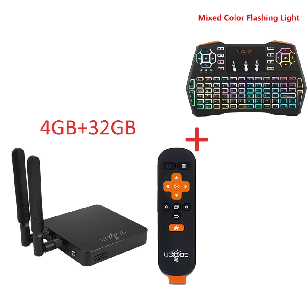 AM6 PRO add i8 Smart Tv Box UGOOS AM6 Pro Android 9,0 Amlogic S922X 4 Гб ОЗУ 32 Гб ПЗУ Bluetooth 5,0 2,4G 5G WiFi LAN 1000M 4K HD медиаплеер - Цвет: AM6 PRO add i8