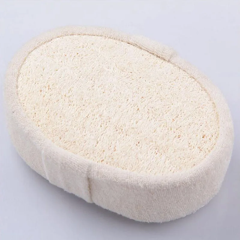 

1Pcs Natural Loofah/Sponge Bath Ball Durable Exfoliating Bathroom Supplies White Massage Brush Shower Scrubber