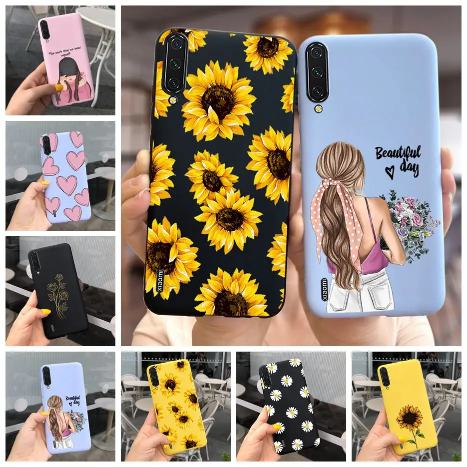 Чехол для Xiaomi Mi A3 красивые цветы бабочки мягкие тонкие чехлы MiA3 A 3 телефонов