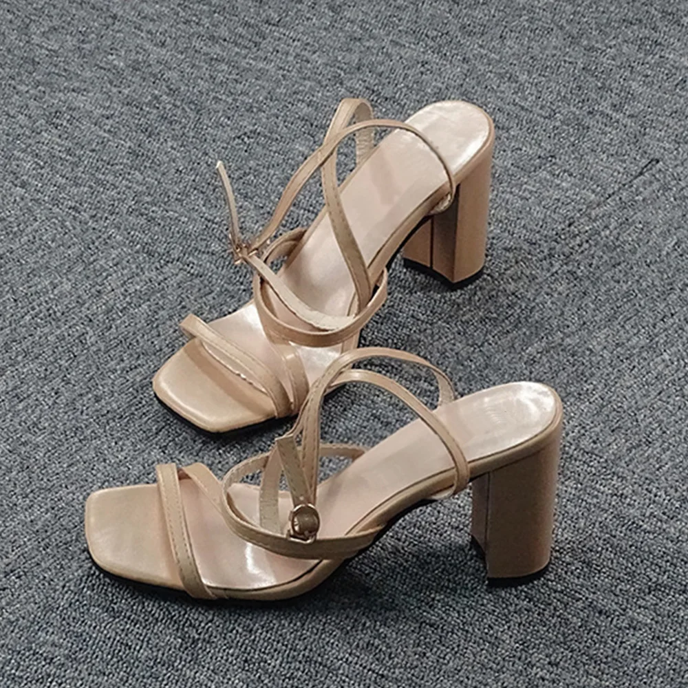 

Women High Heels Sandals Fashion Female Ankle Strap Shoes Woman Heels Lace-Up Open Toe Lady ladies Shoes Heels For Women