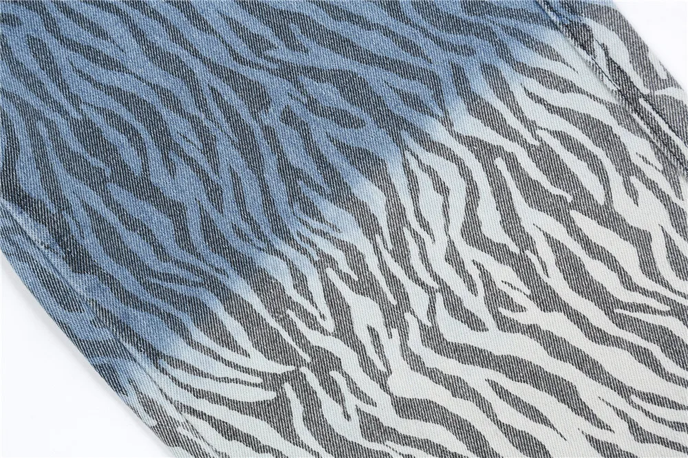 

UNCLEDONJM Zebra Print jeans men designer jeans for men hip hop jeans Street wear baggy jeans women men clothing L113