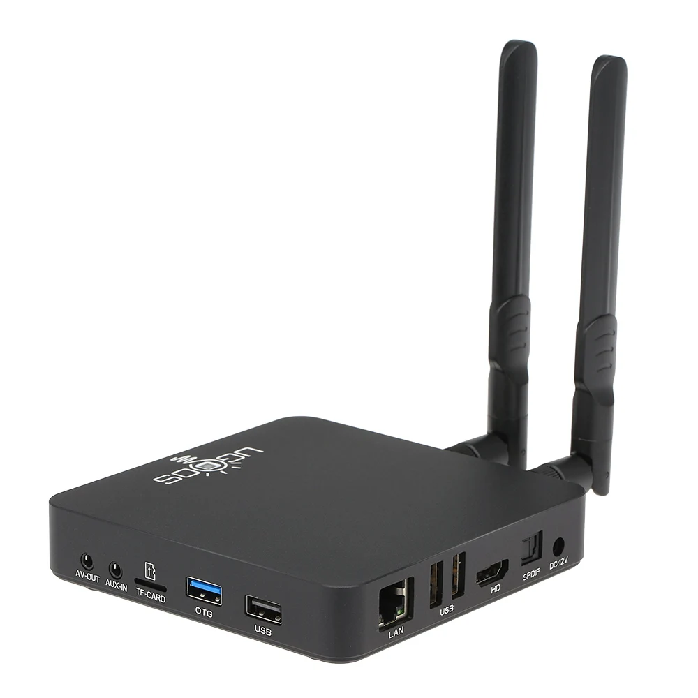 UGOOS AM6B плюс ТВ приставка Android 9 0 Amlogic S922X J 2 ГГц 4 Гб DDR4 Wifi6 1000M LAN BT5.0 4K DOLBY аудио медиа