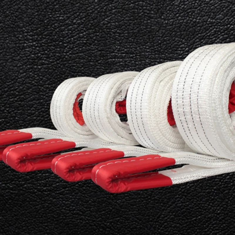 

11XC Red+White Polypropylene Lifting Straps Lifting Slings Crane Slings Industrial Flat Slings Tow Strap 1m/2m/3m