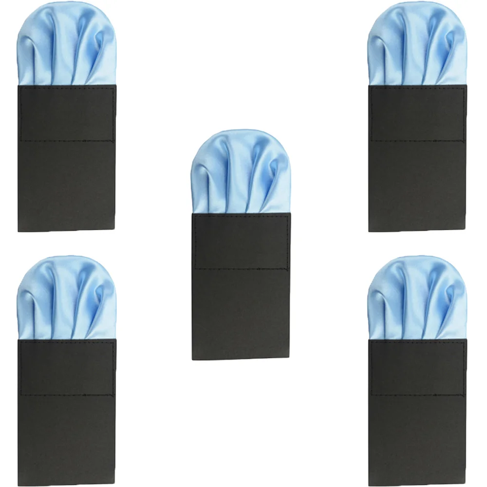 5 шт мужской носовой платок 4 Складки предварительно складной карманный