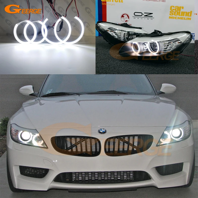 

For BMW Z4 E89 Pre Facelift 2009 2010 2011 2012 2013 Ultra bright SMD LED Angel Eyes halo rings kit Day Light Car styling