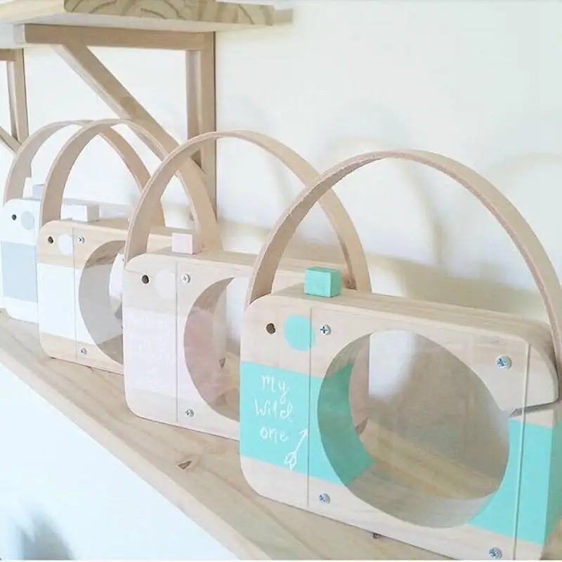 Ins деревянные ящики для хранения денег в скандинавском стиле банки монет милые