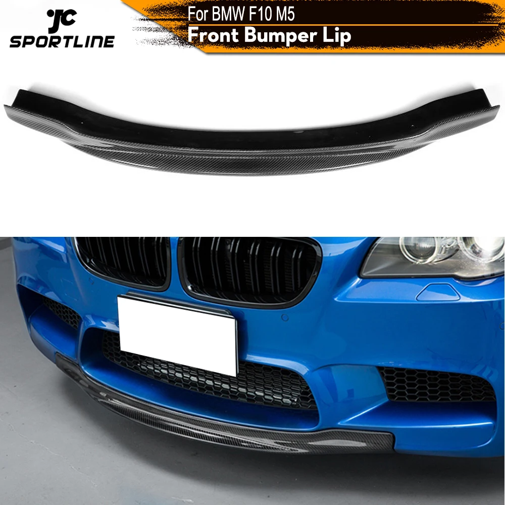 Для BMW 5 Series F10 M5 2012 2016 передний бампер спойлер разветвители фартук углеродное