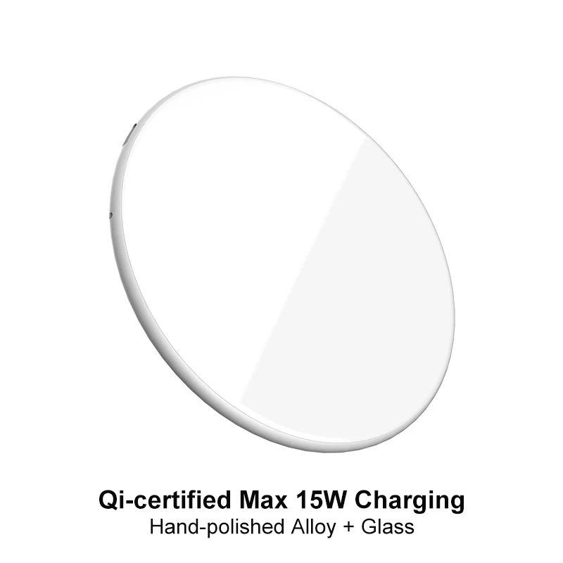 15 Вт QI Беспроводное быстрое зарядное устройство usb tpye c QC 3,0 Быстрая зарядка для iphone samsung s9 мобильный телефон airpods pro 2 SIKAI Dual 30 Вт - Тип штекера: Round White 15W
