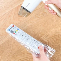 5 pieces of plastic protective film for remote control 5 pieces of transparent dustproof heat shrinkable remote control protect