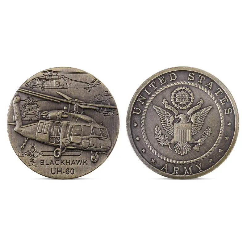 Черный ястреб UH 60 вертолет общего назначения памятная монета коллекция