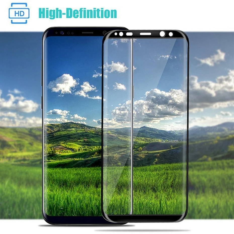 3D Curved Edge Full Cover Tempered Glass For Samsung Galaxy S9 Plus Note 8 S8 Plus S8 S7 Protective Glass Protective Film Coque