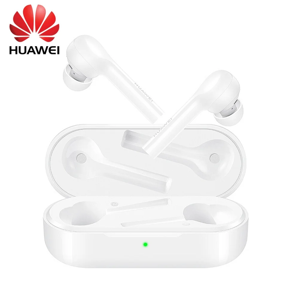 Белый Huawei FreeBuds True Wireless Bluetooth Headphones TWS Earbuds Touch Control Earphones Noise Reduction Dual Mic Sports Headset - Цвет: Белый