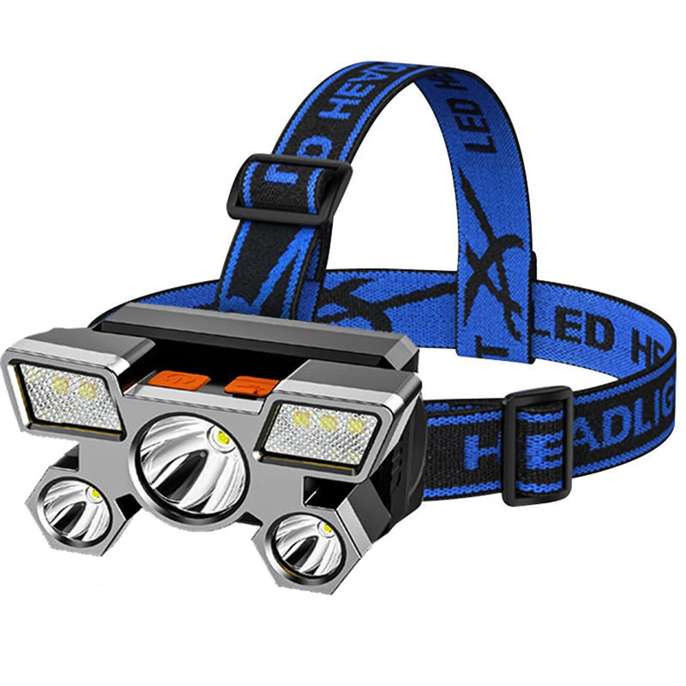 

350LM COB LED Headlamp Waterproof USB Rechargeable Head Light Portable Headlight Torch for Outdoor Night Fishing Hiking Lighting